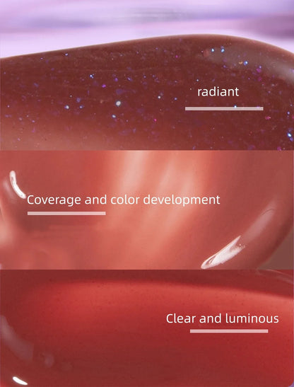 Uhue Lip Gloss Moisturizing Hydrating Glass Lip Glaze Crystal Fruit Nourishing Lipstick for Women Lipstick Makeup Cosmetics.