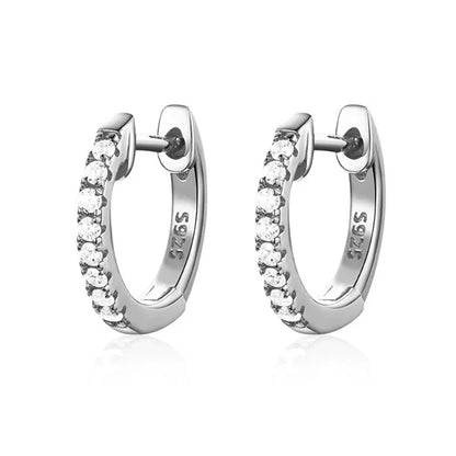 Silver Gold Color Hoop Earring Trendy Punk Hip Hop Rivet Ear Rings for Women Gothic Party Jewelry Pendientes Orecchini 2025