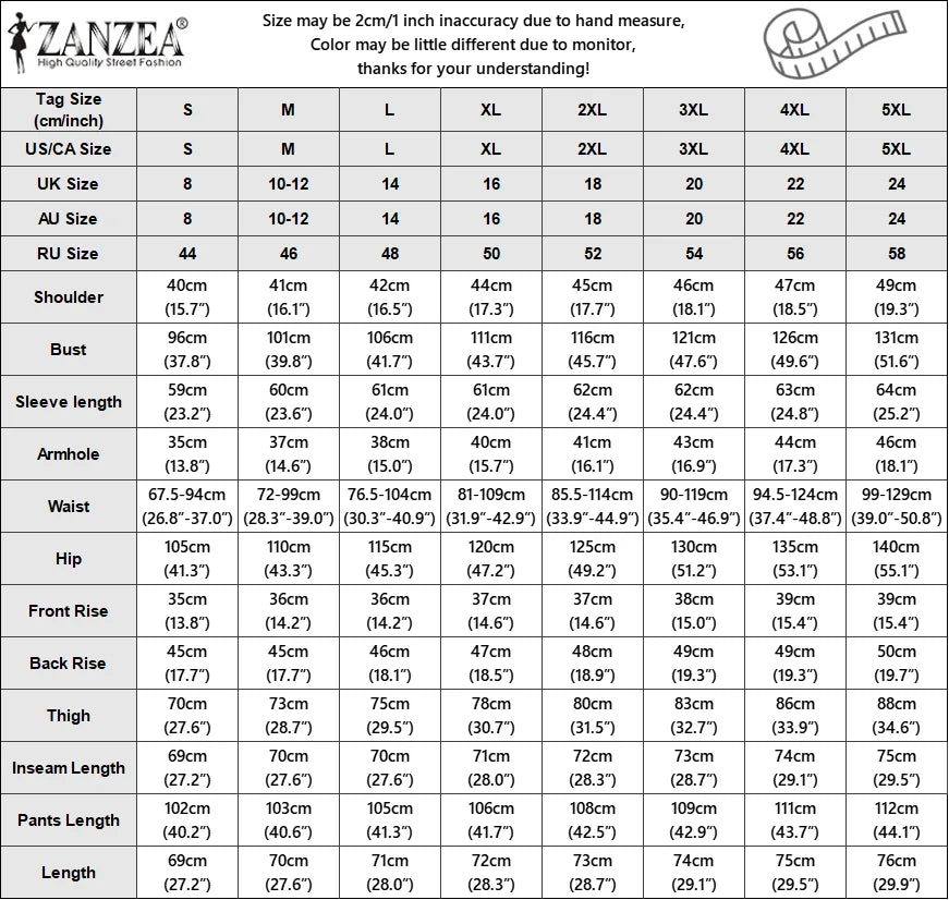 ZANZEA Autumn Fashion 2 Pieces Sets Women V-Neck Long Sleeve Blazer & Wide Leg Pants 2pcs Suits Office Commuting Solid Pant Sets.