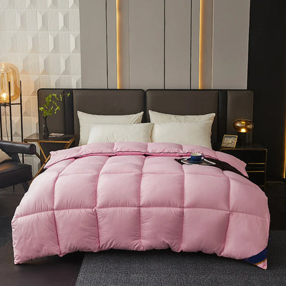 Winter Warm Thicken Duvet 100% Cotton Face Filling Fiber Down Quilts 150x200cm Home Sleeping White Duvet 1pc.