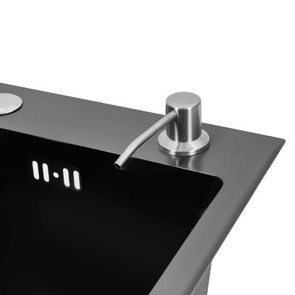 Edelstahl-Küchenspüle, robust, 201 SS, Unterbau/Topmount, großes tiefes Becken, spritzwassergeschützt, schneller Abfluss für Zuhause/Restaurant