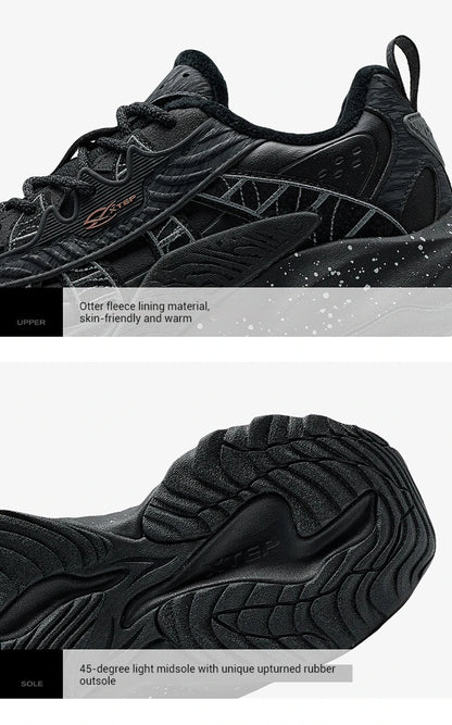 Xtep Flame 5.0 Men's Cotton Shoes 2024 Winter Comfortable Lightweight Heightening Rabbit Fur Warm Retro Casual Shoe 976419370048