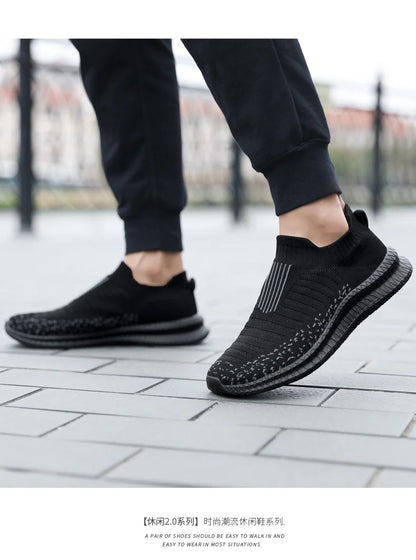 Men Shoes Lightweight Sneakers Men Fashion Casual Walking Shoes Breathable Slip on wear-resistant Mens Loafers Zapatillas Hombre.