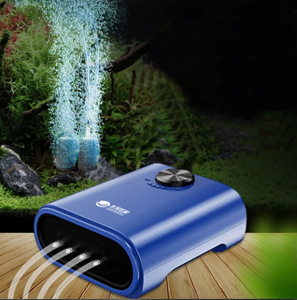 Silent Aquarium Oxygen Air Pump with Check Valve Fish Tank compactor Oxygenator Aquarium Air Compressor Aerator 220v 3w-14w.