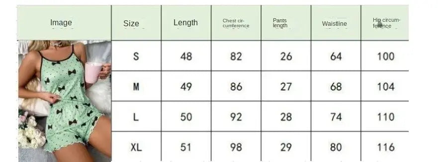 1 Satz Sommer-Damen-Pyjamas, zweiteilig, sexy, lässig, Leibchen, Unterhemd, Shorts, Homewear-Anzug.