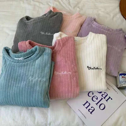 Winter frauen Neue Pyjamas Korallen Samt Casual Pyjamas Gepolsterte Loungewear Loungewear Sets Warme Kleidung Für Herbst Und Winter.