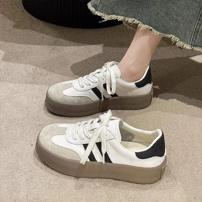 New Design Fashion Casual Shoes Outdoor Lace Up Sneakers for Women Female Comfortable Versatile Sport Shoes Vulcanize Shoes.