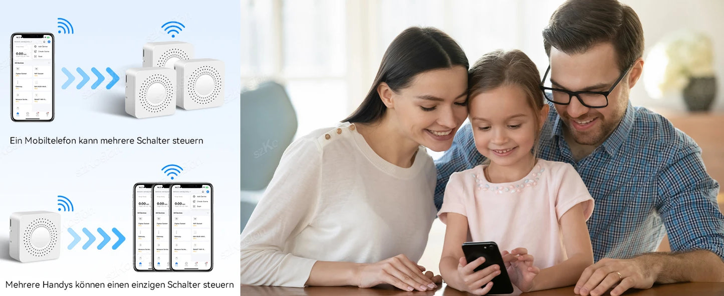 Matter WiFi Smart Switch für Homekit Smartthings Home Assistant 16A Smart Home Automation Relaismodul Funktioniert mit Alexa Google.