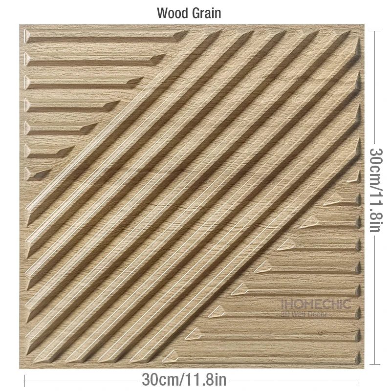 30x30cm Champagne gold color Game 3D Wall Panel Shining Gold 3D Wall Sticker Wedding party background wall art Wood grain paper