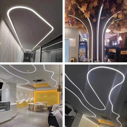 WS2812B WS2811 LED Strip Neon Rope Silica Gel Tube IP67 Waterproof For WS2815 SK6812 5050 RGB Light Ourdoor Decoration.