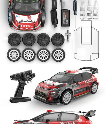 1/14 MJX 14303 Rc Drift Car 2.4G High Speed Drift Rally Truck Hyper Go Brushless 4WD Off-Road RC Cars for Adults for Kids Toys.