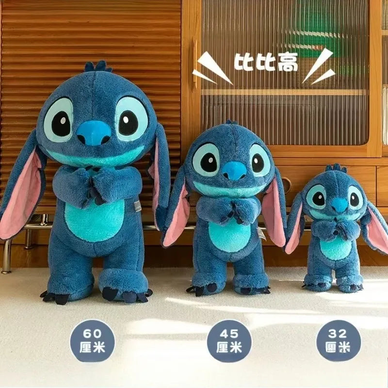 80cm Big Size Disney LILO & Stitch Anime Plush Stuffed Doll Room Plushies Pillow Kawaii Ornaments Children's Holiday Gifts.
