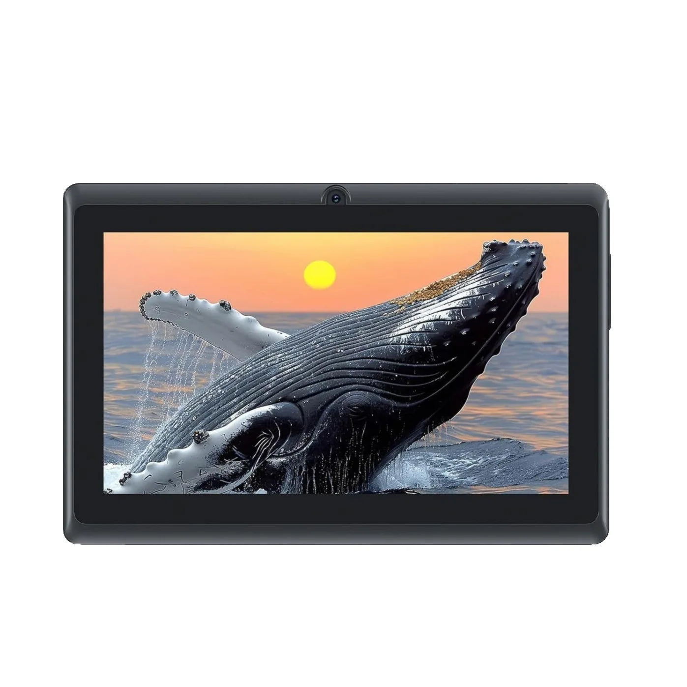 Children's 7-inch Touchscreen Tablet with Cartoon Character Design Supports Wi-Fi and Bluetooth Expandable Memory up to 128GB.