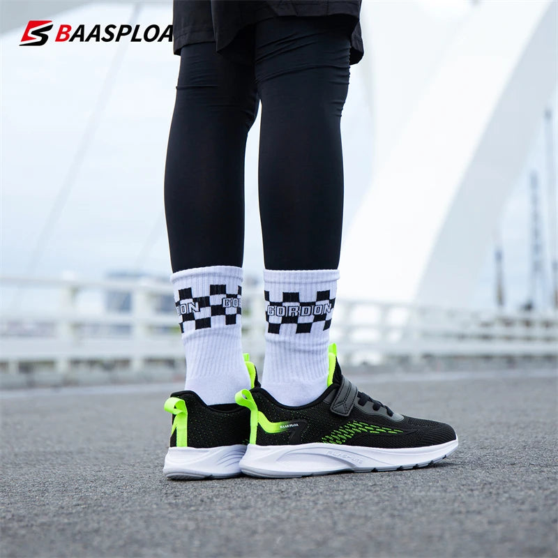 Baasploa Children Sneakers Boys Sports Shoe Tennis Casual Daily School Kids Running Shoes Walking Sneaker for Boys Free Shipping.