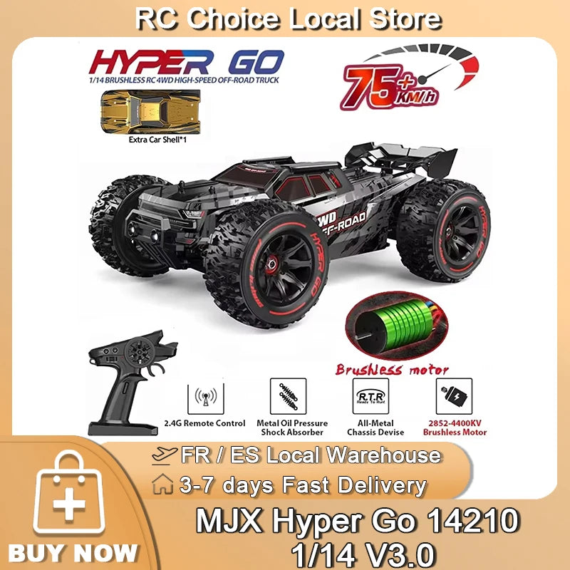 MJX HYPER GO 14210 1/14 Brushless High Speed RC Car Vechile Models 55km/h.