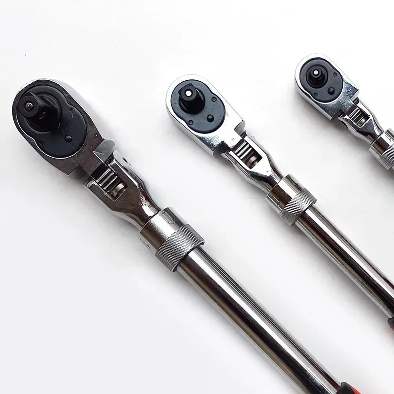 1/4 1/2 3/8 72-Zahn-Ratschenschlüssel aus Kohlenstoffstahl, automatischer Schnellspannschlüssel, multifunktionales Handwerkzeug