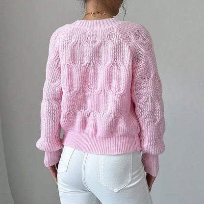 2025 Autumn And Winter Solid Color Long-sleeved Bow Knit Cardigan Jacket New Women's Elegant V-neck Button Versatile Sweater Top.