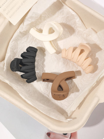 10 Pcs Pink Small Claw Clips Set,Matte Tiny Flower Jaw Clips for Women Girls,5 Style Nonslip for Thin Medium Fine Hair