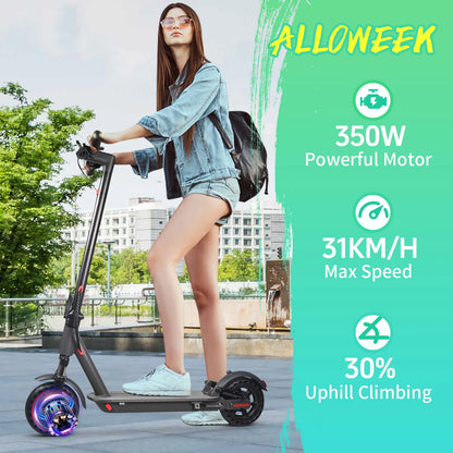 AOVOPRO AP07 Electric Scooter 600W Instantaneous Maximum Power 31KM/H 36V10.5Ah 35KM with Turn Signal Shock Absorption EScooter.
