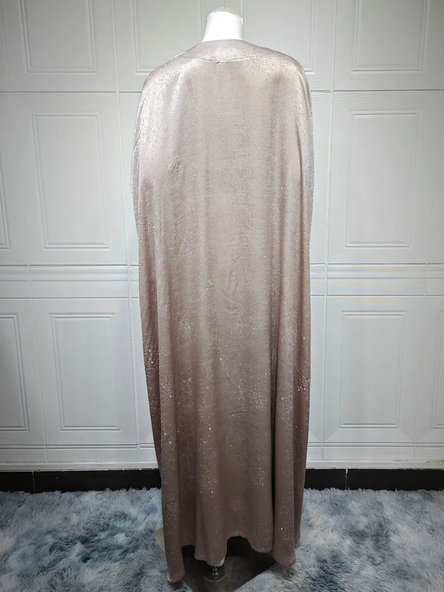 Women Ramadan Eid Arabic Dubai Abaya Luxury Muslim Fashion Hot Beading Long Dress Kaftan Robe Femme Islam Prayer Clothing Kebaya.