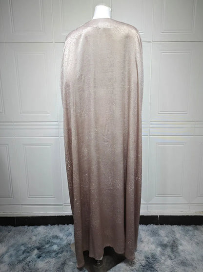 Women Ramadan Eid Arabic Dubai Abaya Luxury Muslim Fashion Hot Beading Long Dress Kaftan Robe Femme Islam Prayer Clothing Kebaya.