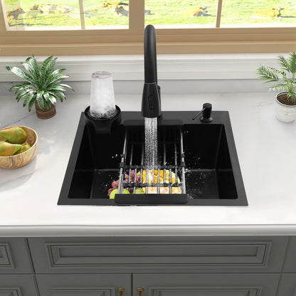 50cm X 40CM Multi-functional Kitchen Sink with Pull-Out Faucet Home Application