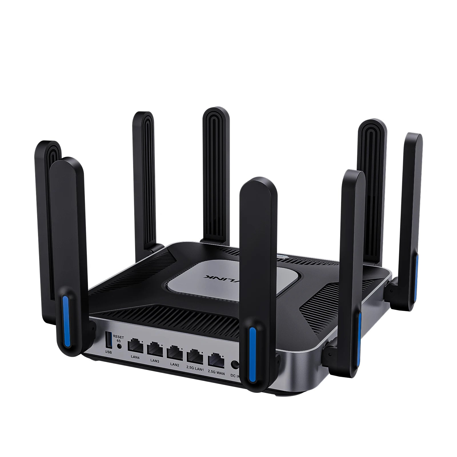 WAVLINK WiFi 6 Gigabit Router AX6000 Dual-Band 5GHz 2.4GHz Wireless Mesh Router 2500Mbps WAN/LAN with 8x5dBi High Gain Antennas.