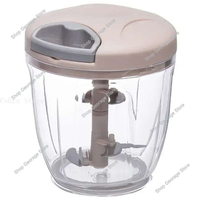 Manual Meat Mincer 500/900ML Garlic Chopper Kitchen Cooking Accessories Vegetable Onion Cutter Rotate Garlic Press Crusher.