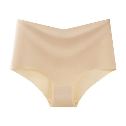 3PCS SET High Waist Panties Ice Silk Seamless Panty for Women Plus Size Sexy Comfortable Breathable Underwear S-3XL.