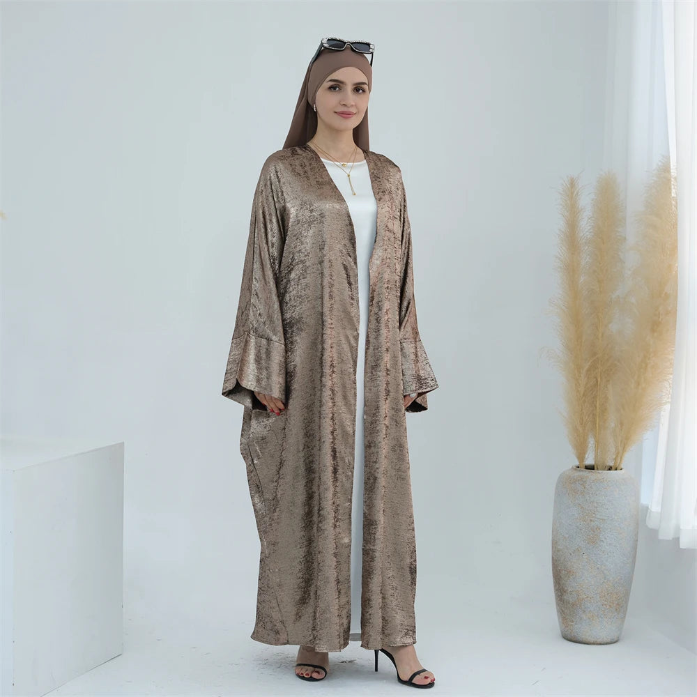 Ramadan Eid Open Dubai Luxury Abaya Damen Modest Kimono Coat 2025 Muslim for Women Islam Clothing Kebaya Robe Femme Musulmane