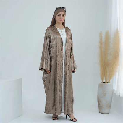 Ramadan Eid Open Dubai Luxury Abaya Damen Modest Kimono Coat 2025 Muslim for Women Islam Clothing Kebaya Robe Femme Musulmane