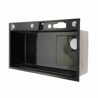 Professionelle intelligente Küchenspüle aus Edelstahl, verdickte gebürstete Oberfläche, großes Fassungsvermögen, Waschbecken mit Digitalanzeige, Küchenspüle