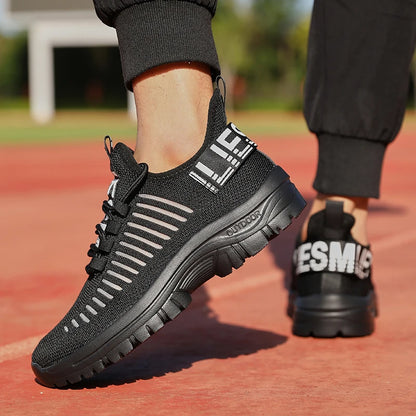 new Shoes for Man	Summer Walking Comfort Platform Sneakers Mesh Fashion Design Breathable Travel Training Jogging Shoes 36-46.