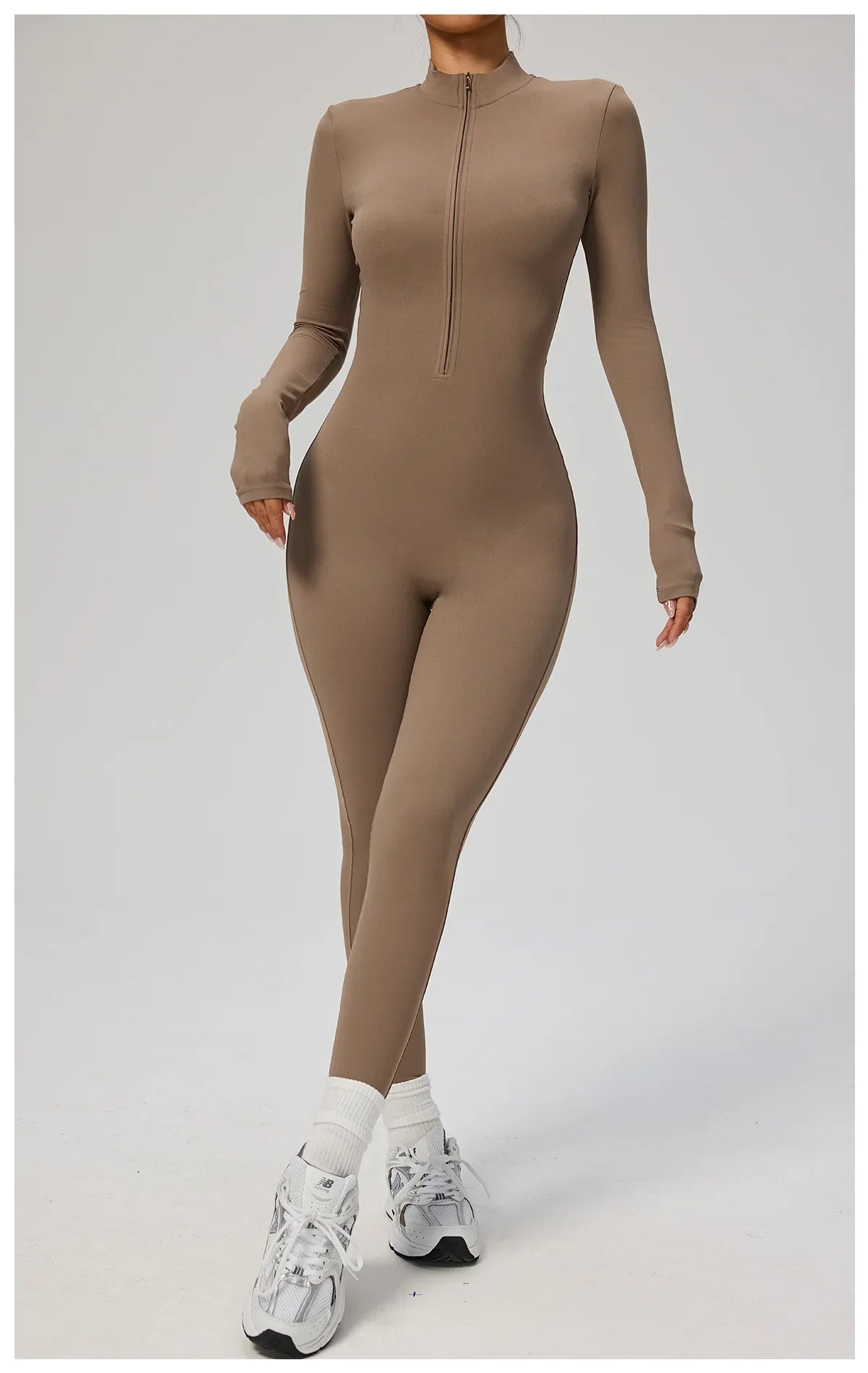 Tianyi High-Intensity Fitness Long-Sleeve Yoga Bodysuit Sensation Tight-Fitting Sportswear for Women Made in China