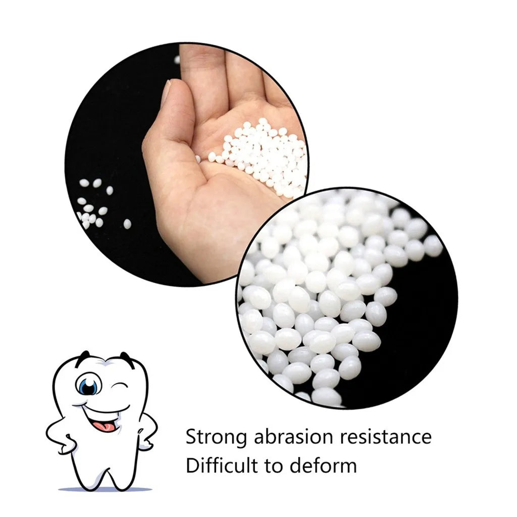 Temporary Tooth Repair Beads Missing Broken Teeth Dental Tooth Filling Material Food Grade FalseTeeth Solid Glue Denture.