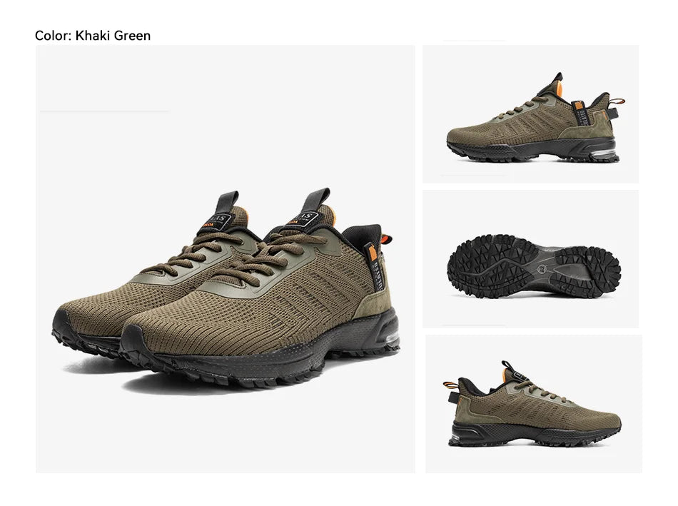 Men's Running Shoes Baasploa Male Sneakers Shoes Breathable Mesh Outdoor Grass Walking Gym Shoes For Men Plus Size 41-50