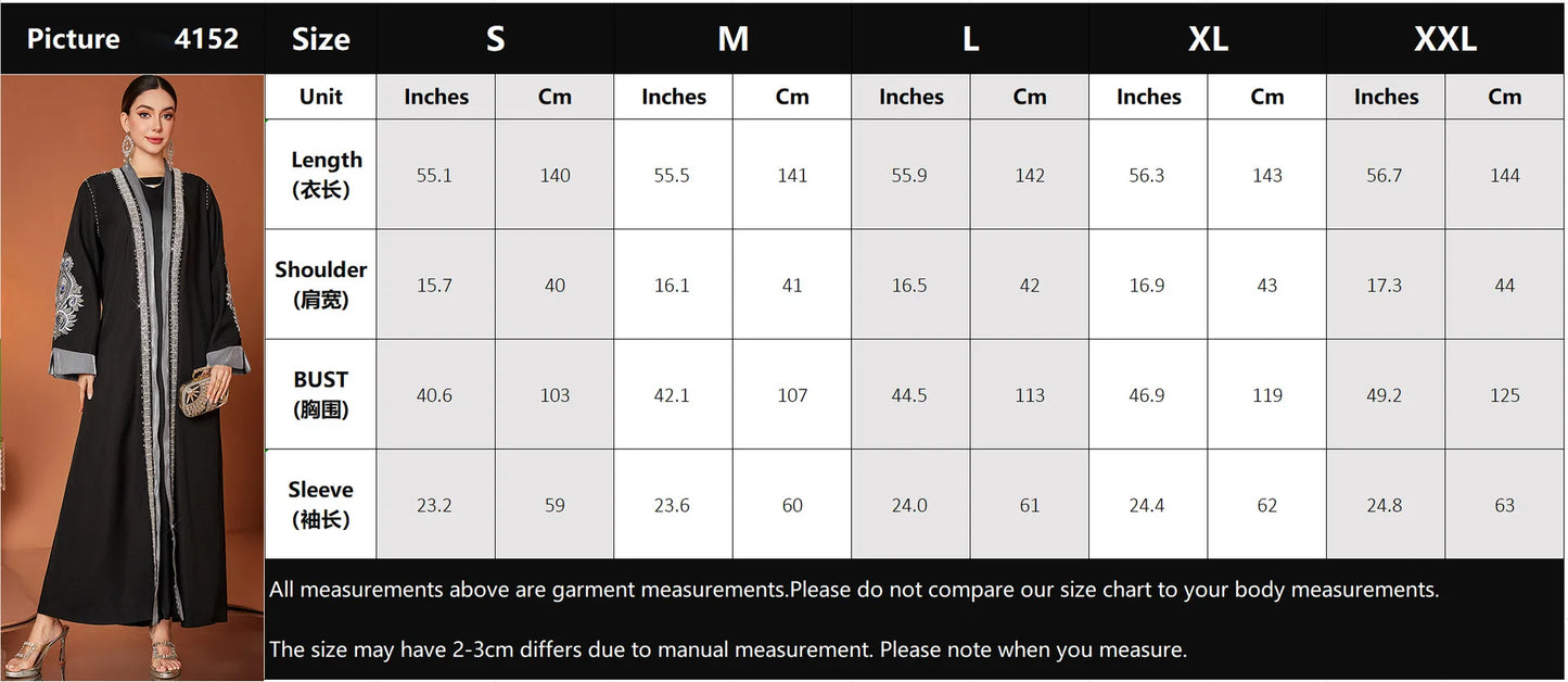 Ramadan Eid Open Abaya Damen Dubai Luxury Fashion Muslim Kimono Dress Kaftan Robe Femme Prayer Clothes Women Clothing Kebaya.