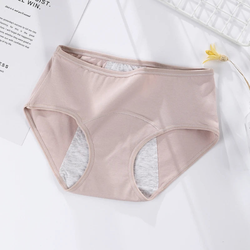 Women's menstrual briefs large flow postpartum water absorption leakproof briefs women's pure cotton menstrual briefs lingerie