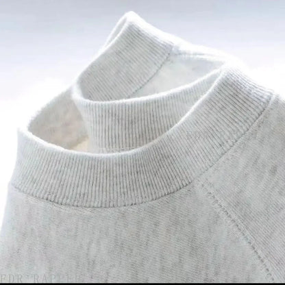 Men's and Women's 600g Heavy Cotton T-shirts Long-staple Pure Cotton Thickened Long-sleeved Three-pin High-gram Weight High-end