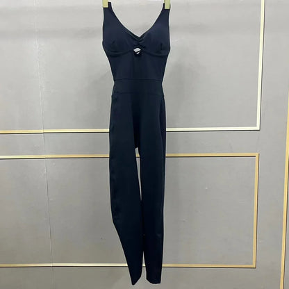 Seamless Yoga Jumpsuits Sports Fitness Peach Hip Raise Cross Beauty Back Dance Belly Contracting One-piece Tracksuits for Women