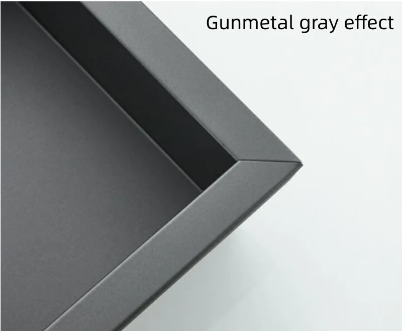 Schwarzer Aufbewahrungsschrank für Badezimmer, verdeckter integrierter Wandschrank, Nische, Edelstahl, Hotel-Wandschrank, Toilette