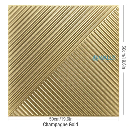 12pcs 50cm 3D Wall Panel 3D wall sticker Relief Art Wall Panel not self-adhesive Sticker Living Room Kitchen bathroom Home Decor