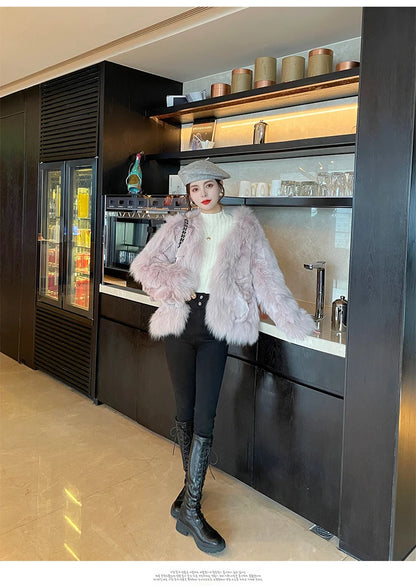 2025 gestrickte Pullover Dicke Warme Rollkragenpullover Frauen Tops Gefüttert Pullover Herbst Winter Streetwear Jersey Strickwaren Jumper