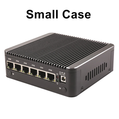 Intel N150 7505 6305 6 Lans i226-V 2.5G Firewall Soft Router DDR4 NVMe 1*COM Type-C pfSense OPNsense Fanless Mini PC Computer.