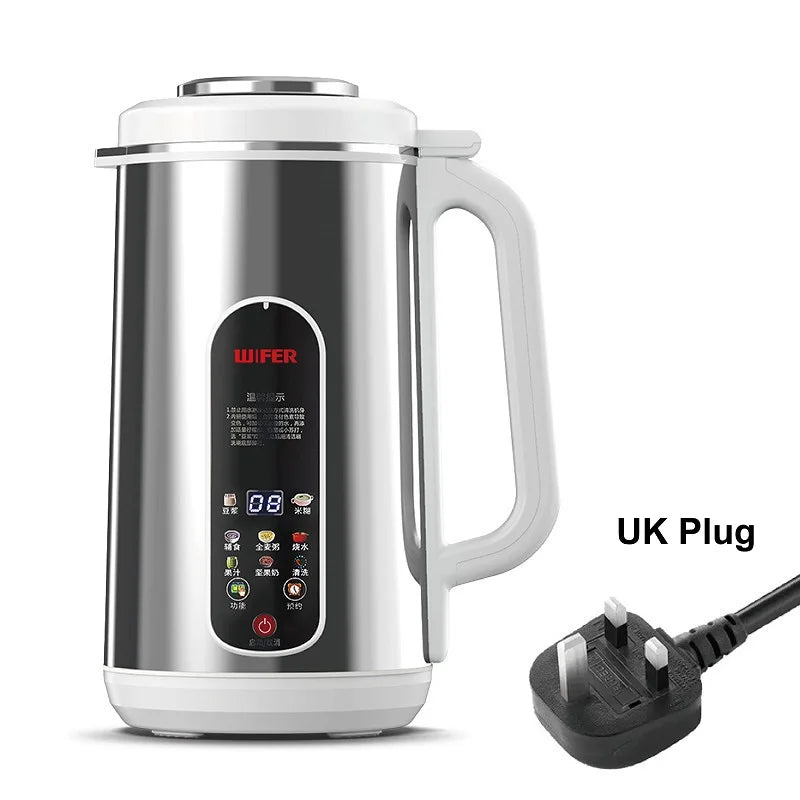 110V/220V Soy Milk Machine Electric Juicer Multifunctional Wall Breaking Machine Kitchen Auto Heating Rice Paste Machine 1200ml