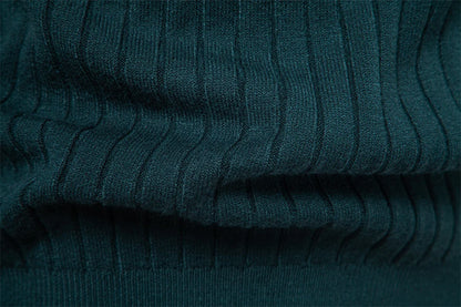 AIOPESON Men's Turtleneck Sweater Solid Color with Striped Pullover Warm Knitwear Winter Basic Casual High Quality Sweater Male.