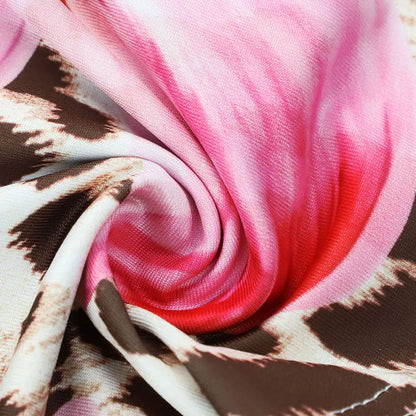 Frauen Kleidung Kleid Neue Sommer Sexy Backless Print Leopard V-ausschnitt Kleider Streetwear Fashion Halter Lace-up Kleider Kleidung.