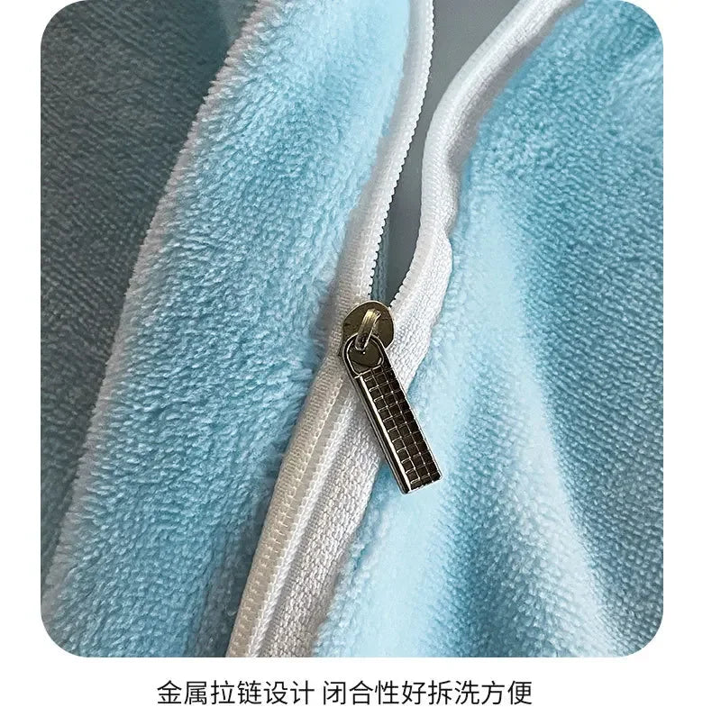 2024 new matte thin strip shell edge winter bed four-piece set milk fleece coral fleece thickened warm bed sheet quilt cover