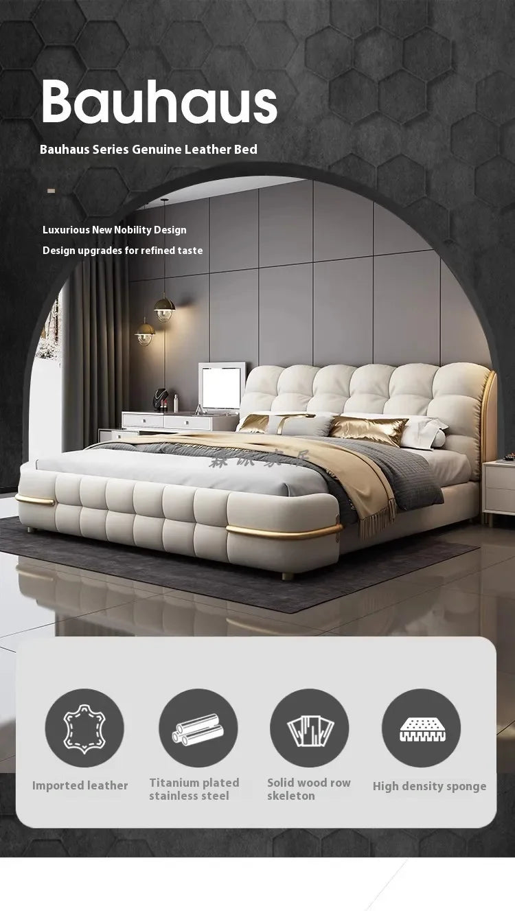 Ästhetisches, luxuriöses, einzigartiges Bett, Queen-Size-Bett, elastisches Schlafzimmer, Doppelbett, Schlafen, 180 x 200 cm, Camas De Matrimonio Dormitorio, Heimdekoration