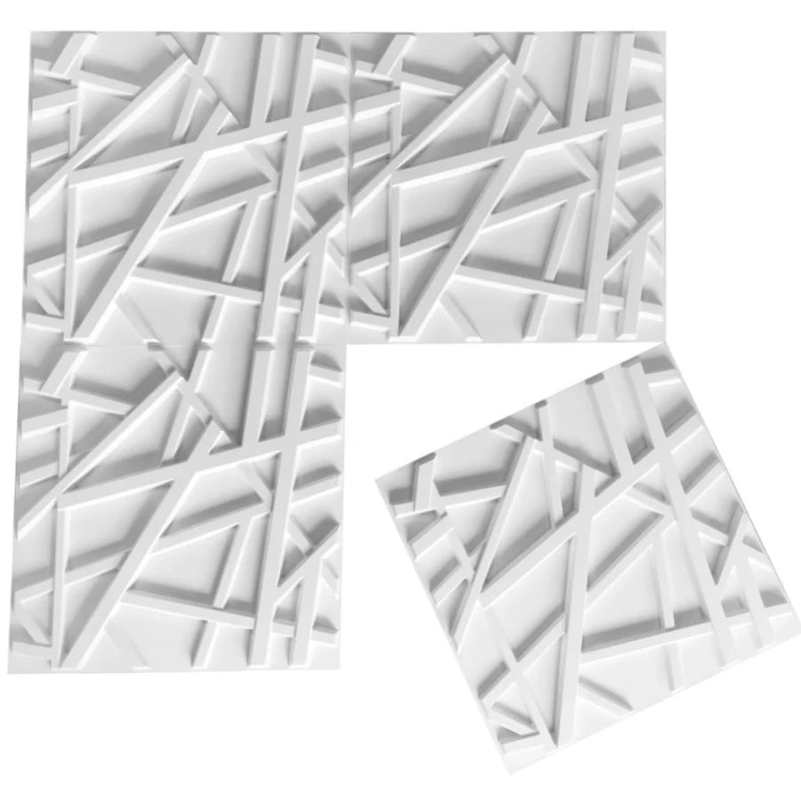 12/20/30pcs 3D pvc wall panels for indoor wall decoration, for living room hall bedroom hotel office,including tape